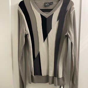 Armani Exchange Sweater Black/Grey Men's Size Small New with Tags